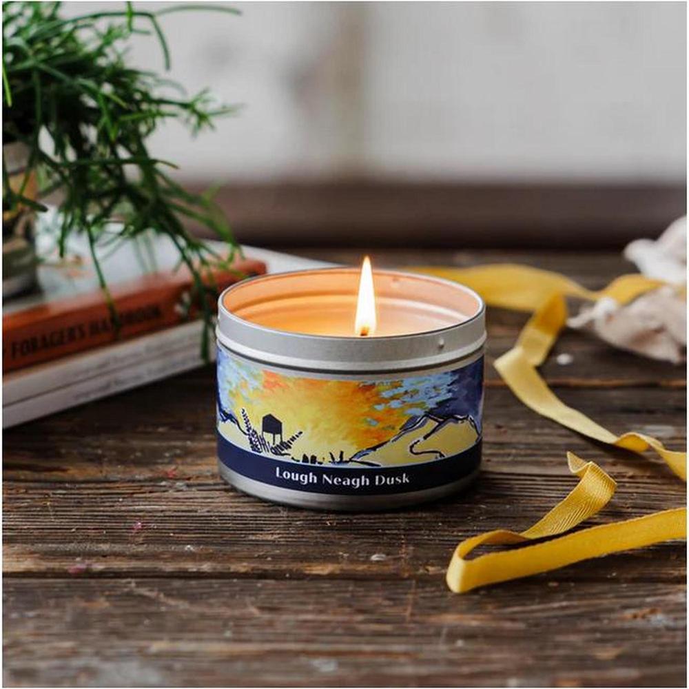 Acorn Lough Neagh Dusk Candle Tin-Acorn-Basalt and Oak