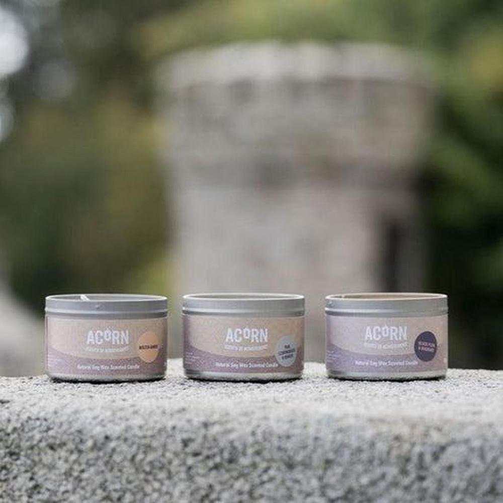 Acorn Thai Lime & Mango Candle Tin-Acorn-Basalt and Oak