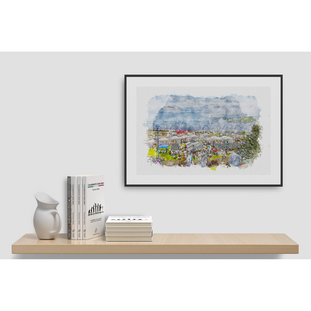 Ballycastle Market Limited Edition Print-Muddypuddle Digital Art-Artisan Market Online