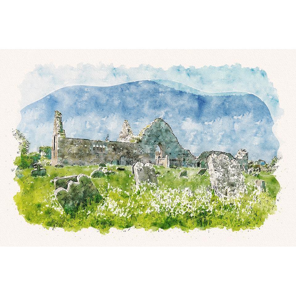 Bonamargy Friary Limited Edition Print-Muddypuddle Digital Art-Artisan Market Online