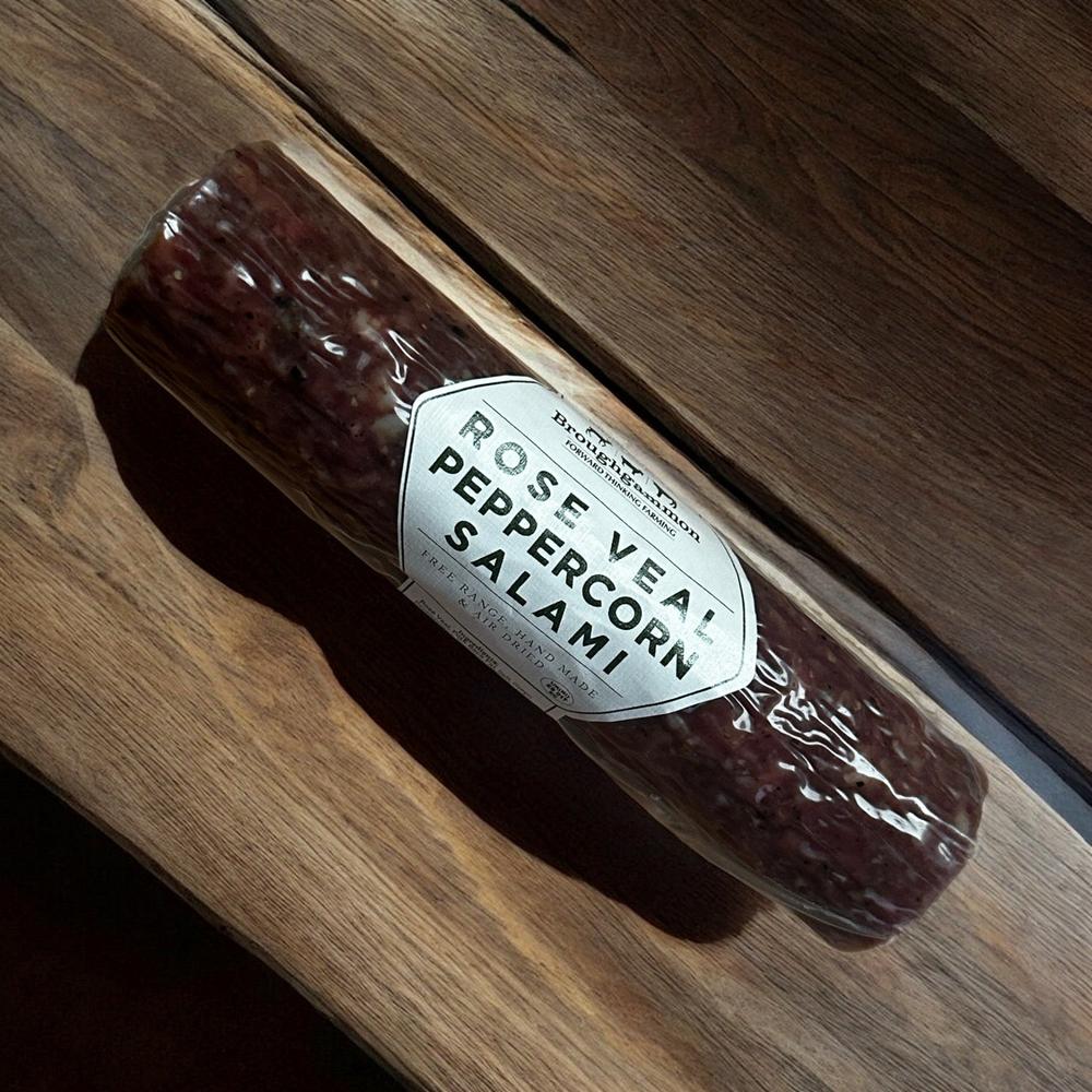 Broughgammon Farm Ethical Rose Veal Salami Stick-Broughgammon Farm-Basalt and Oak