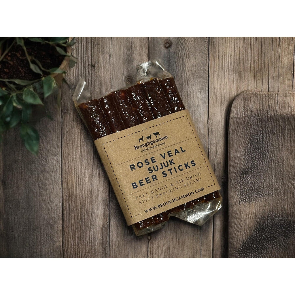 Broughgammon Farm Rose Veal Sujuk Beer Sticks-Broughgammon Farm-Basalt and Oak