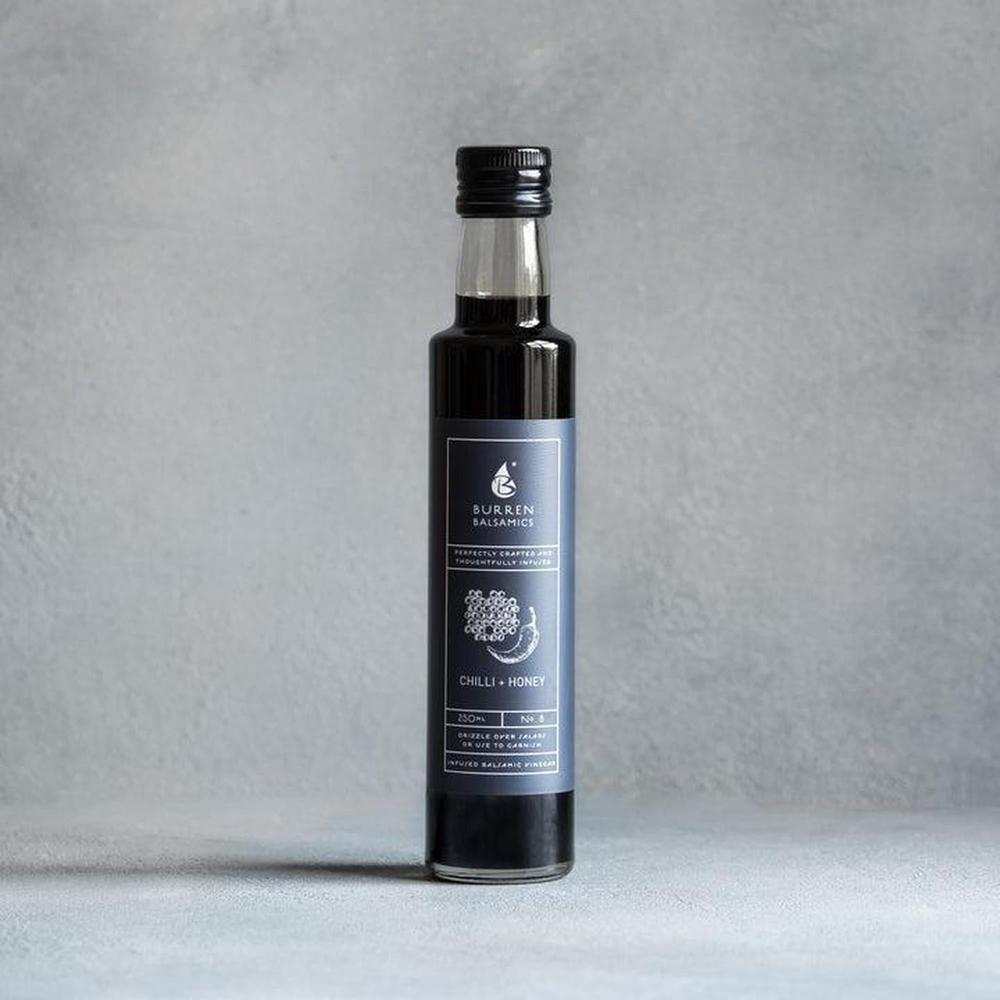Burren Balsamics Chilli and Honey infused balsamic vinegar 100ml bottle for cooking and salad dressing