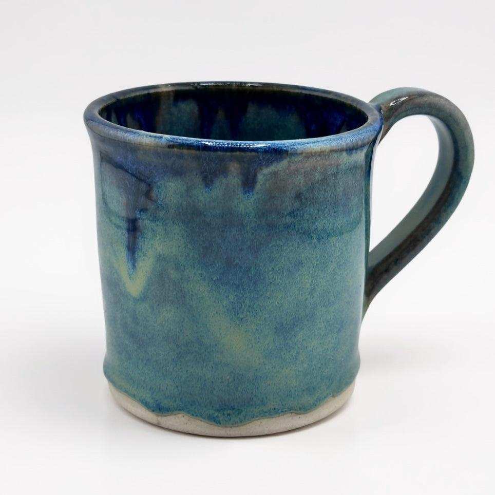 CH Pottery Mug Aurora handmade ceramic blue mug microwave oven dishwasher safe