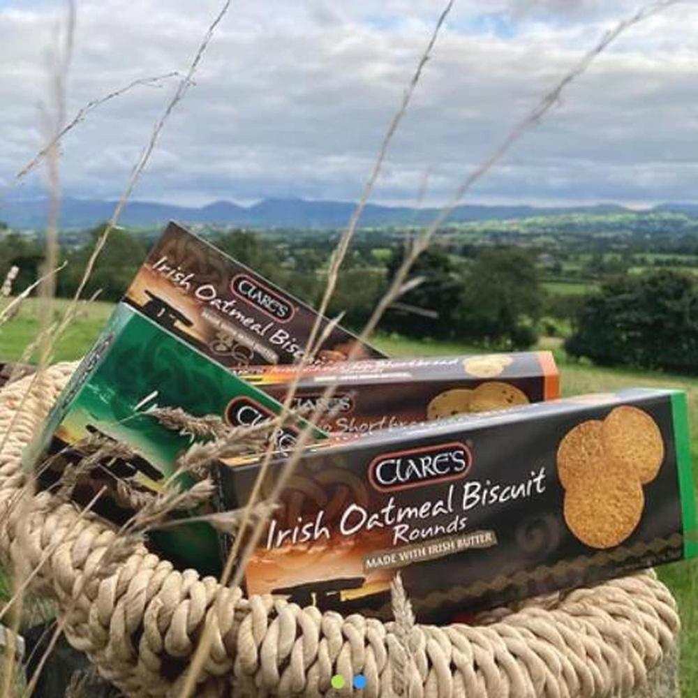 Clares Irish Oatmeal Biscuits Round Shaped-Grace's-Basalt and Oak