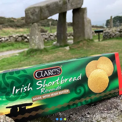 Clares Irish Shortbread Biscuits Round Shaped-Grace's-Artisan Market Online