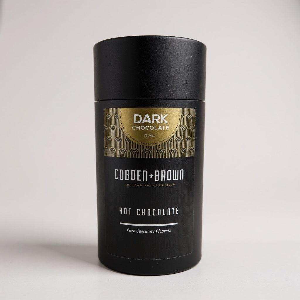 Cobden and Brown Hot Chocolate dark chocolate 200g tub handcrafted artisan drink