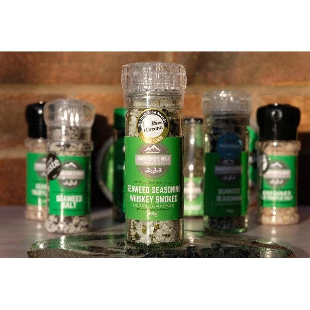 Crawford's Rock Seaweed Seasoning Whiskey Smoked with Garlic and Rosemary-Crawford's Rock Seaweed Co-Basalt and Oak