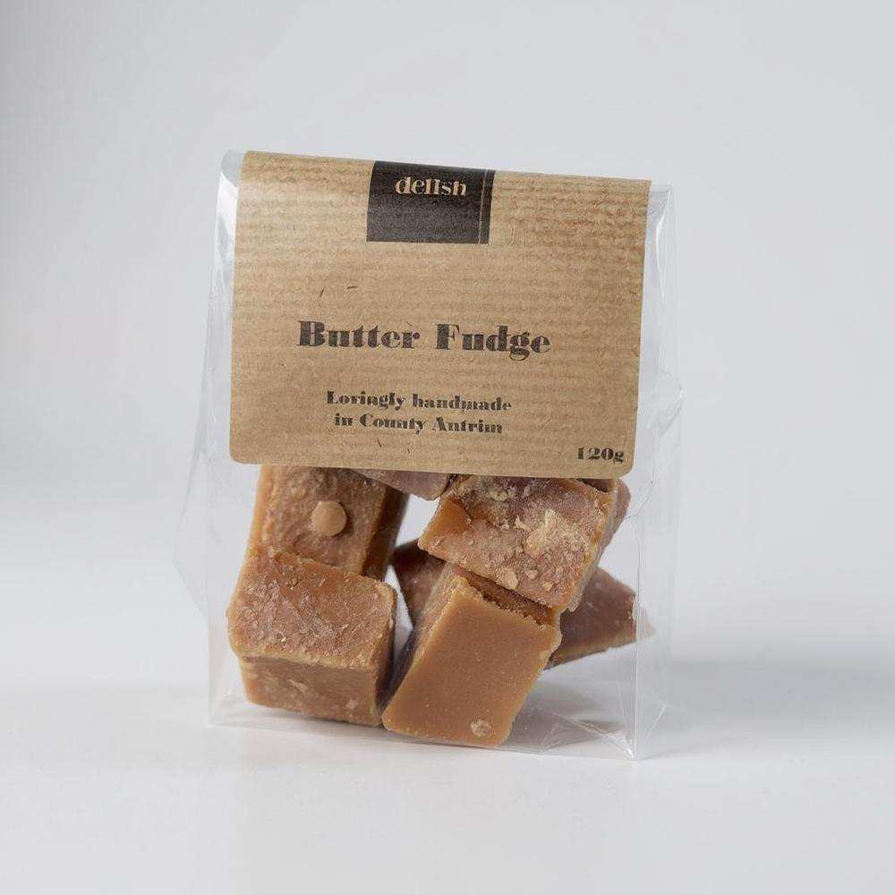 Delish Butter Fudge crumbly creamy 120g bag handcrafted in County Antrim