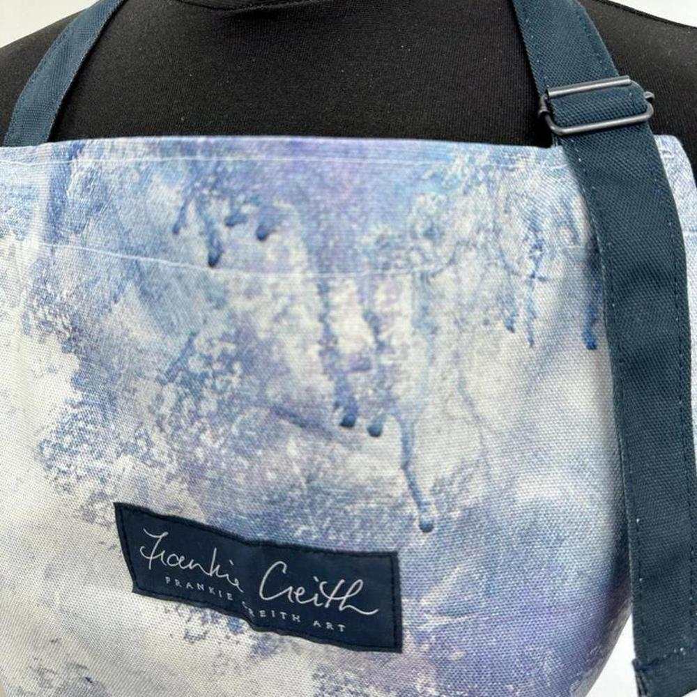 Frankie Creith Dunluce Golf Portrush adjustable cotton apron with large front pocket and castle artwork print