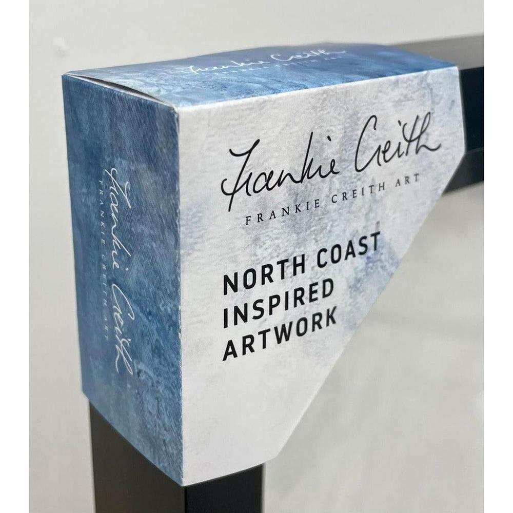 Frankie Creith MUSSENDEN TEMPLE mini box framed print packaging with North Coast inspired artwork text