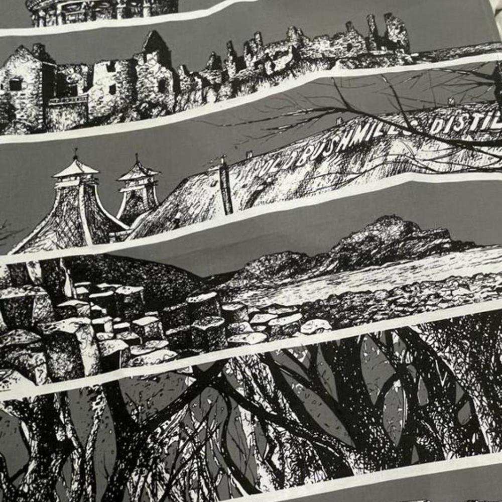 Frankie Creith NORTH COAST Tea Towel-Artist Frankie Creith-Basalt and Oak