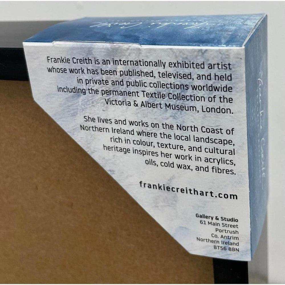 Frankie Creith Old Bushmills Distillery mini box framed print with black frame and mount