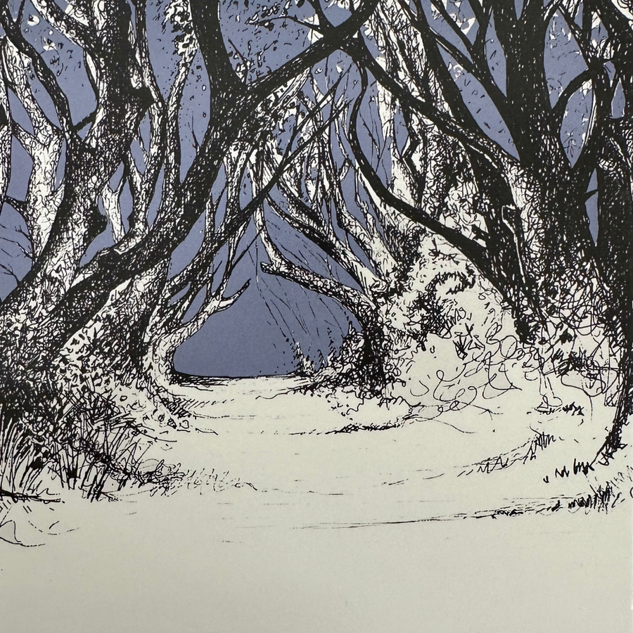 Frankie Creith THE DARK HEDGES Box Framed Mini Print-Artist Frankie Creith-Artisan Market Online