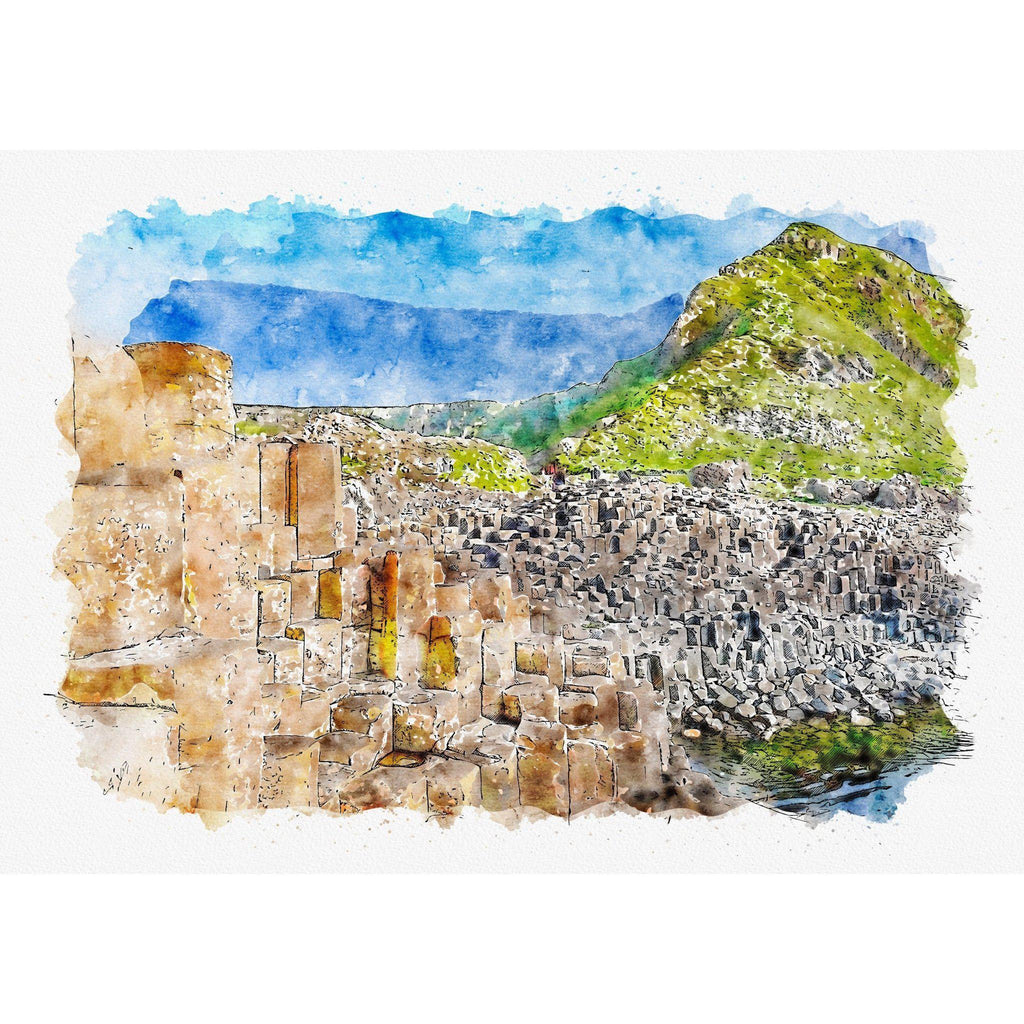 Giants Causeway Limited Edition Print-Muddypuddle Digital Art-Artisan Market Online