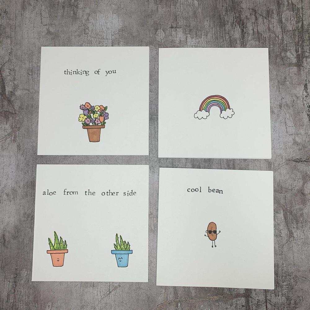 Hand Made Greeting Cards-The Little Somethings-Basalt and Oak