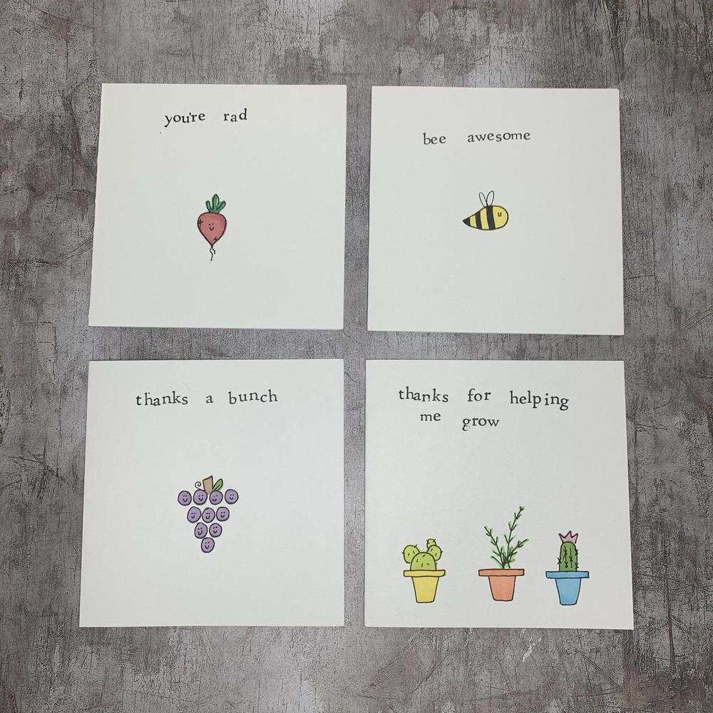 Hand Made Greeting Cards-The Little Somethings-Basalt and Oak