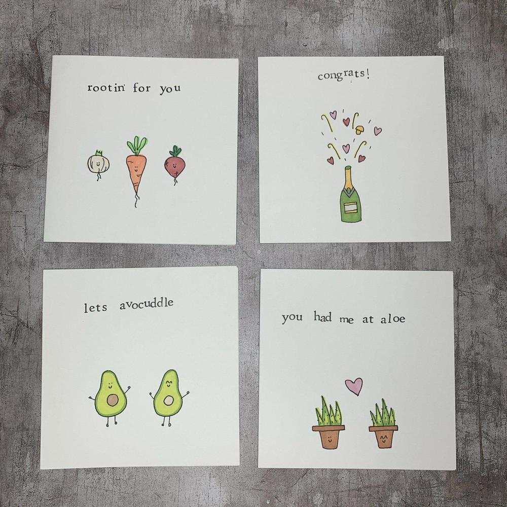 Hand Made Greeting Cards-The Little Somethings-Basalt and Oak