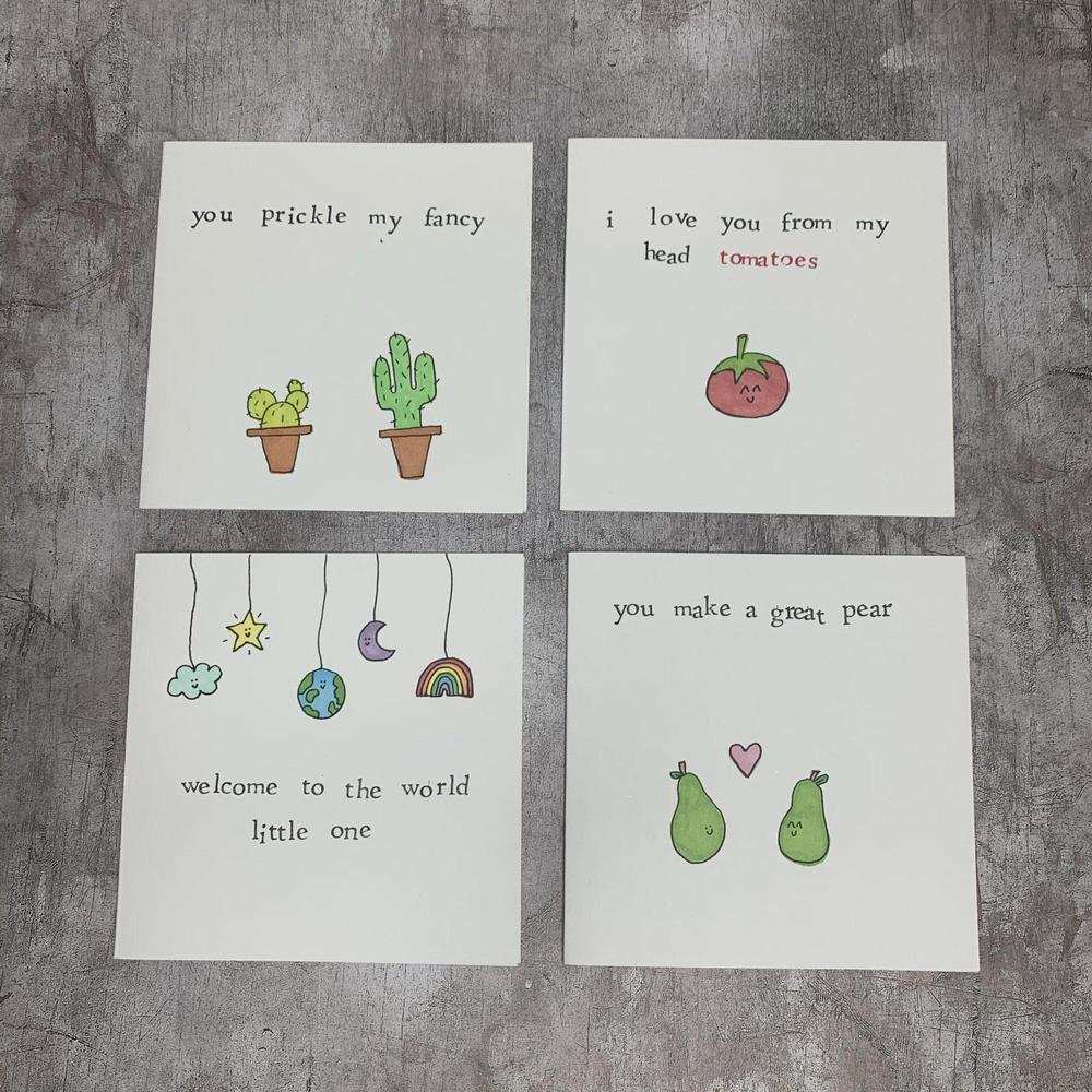 Hand Made Greeting Cards-The Little Somethings-Basalt and Oak