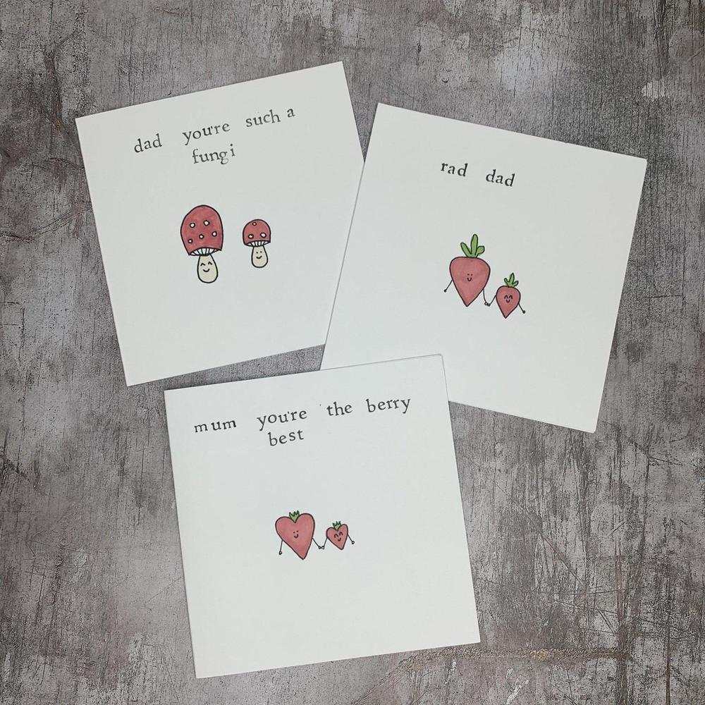 Hand Made Greeting Cards-The Little Somethings-Basalt and Oak
