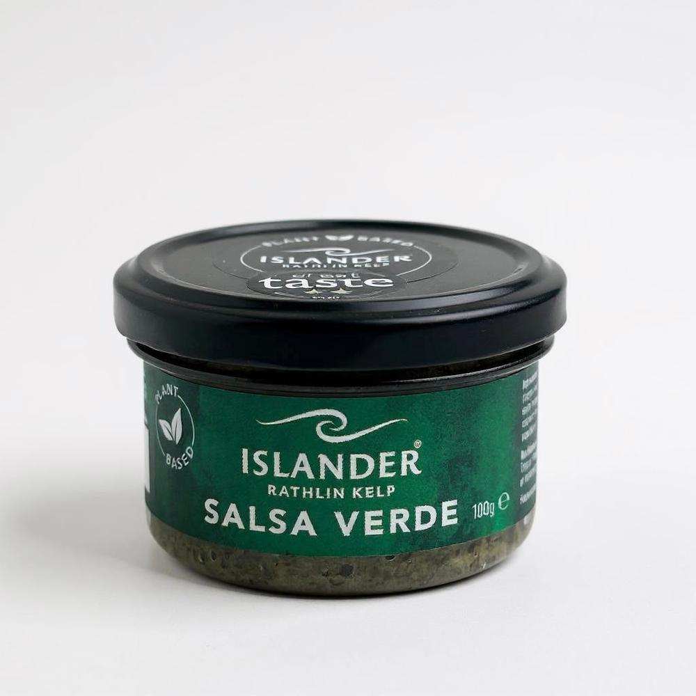 Islander Kelp Salsa Verde vegan seaweed and herb sauce in 100g jar