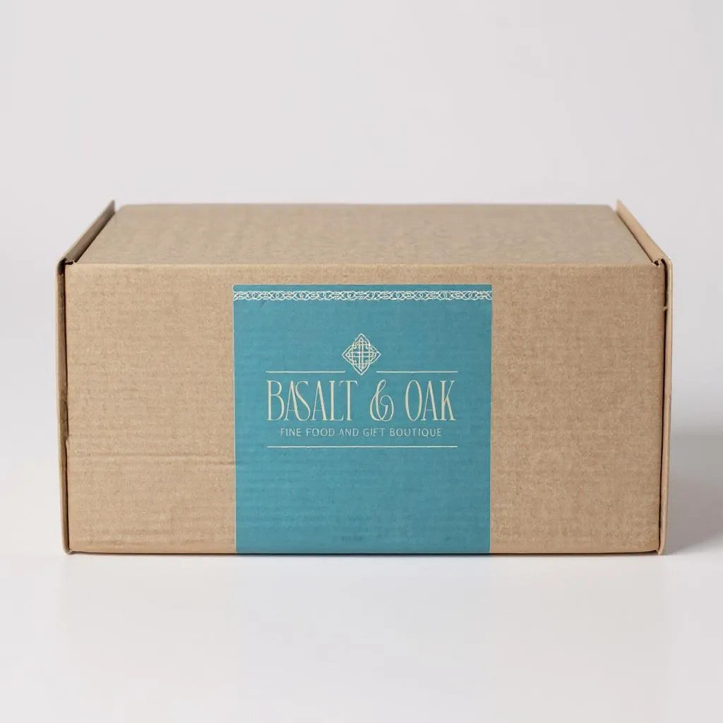 Kraft Hamper Box-Basalt & Oak-Basalt and Oak