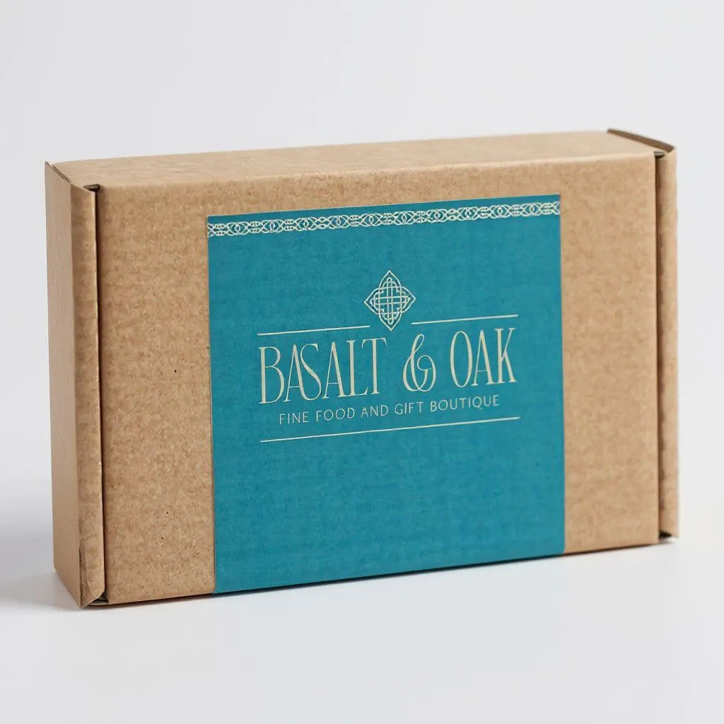 Kraft Hamper Box-Basalt & Oak-Basalt and Oak