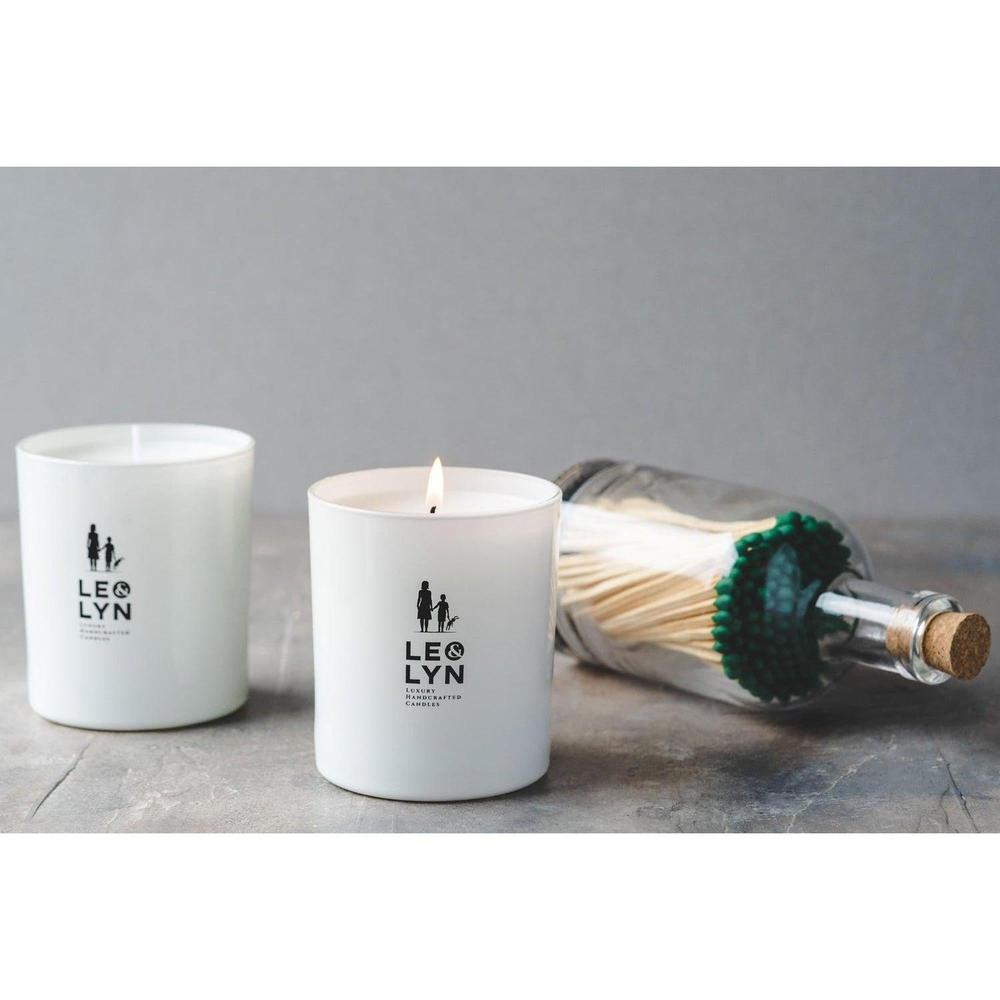 Leo & Lyn Irish Log Fire - Luxury Candle-Leo & Lyn-Basalt and Oak