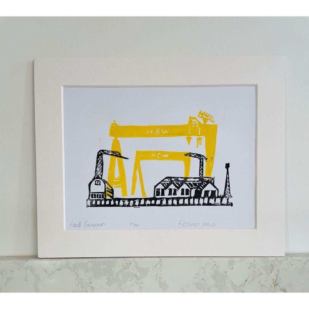 Louise Concannon Harland and Wolff Linoprint-Louise Concannon Designs-Artisan Market Online