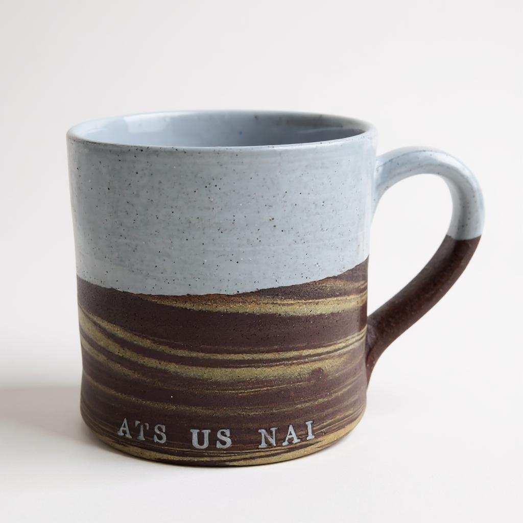Mud Ireland Belfast Brick Mug-Basalt and Oak
