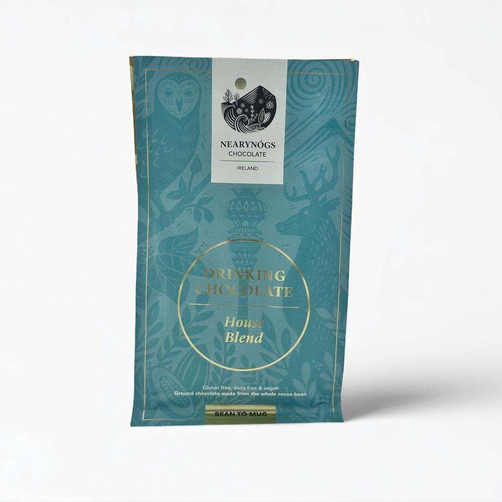 Neary Nogs House Blend drinking chocolate 180g pack vegan dairy-free gluten-free organic fair trade