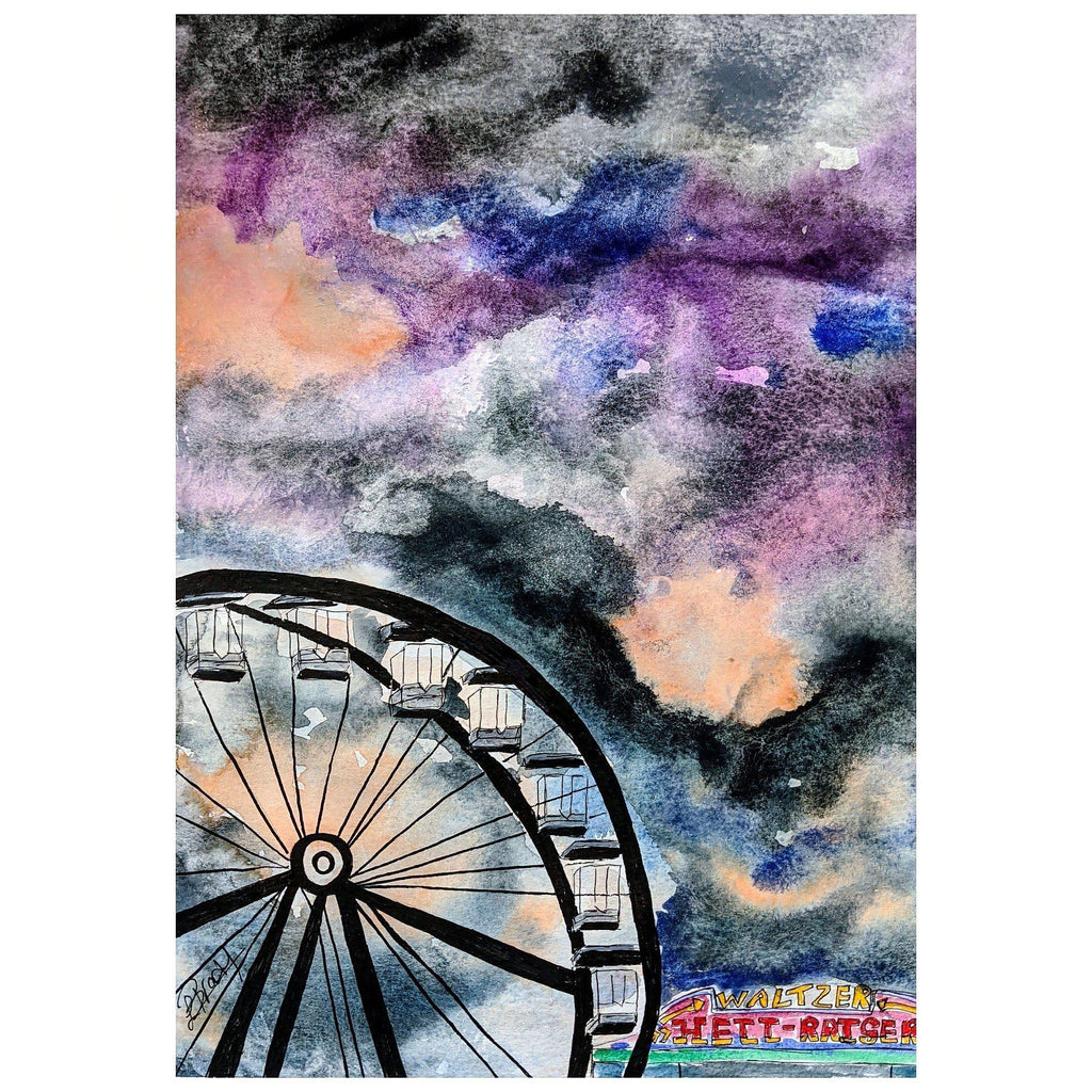 Portrush Big Wheel Limited Edition Print-North Coast Captured-Artisan Market Online