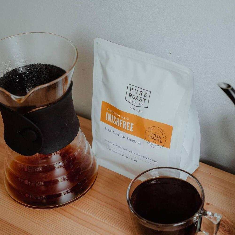 Pure Roast Coffee Inishfree Blend French Press/cafetière-Pure Roast-Basalt and Oak