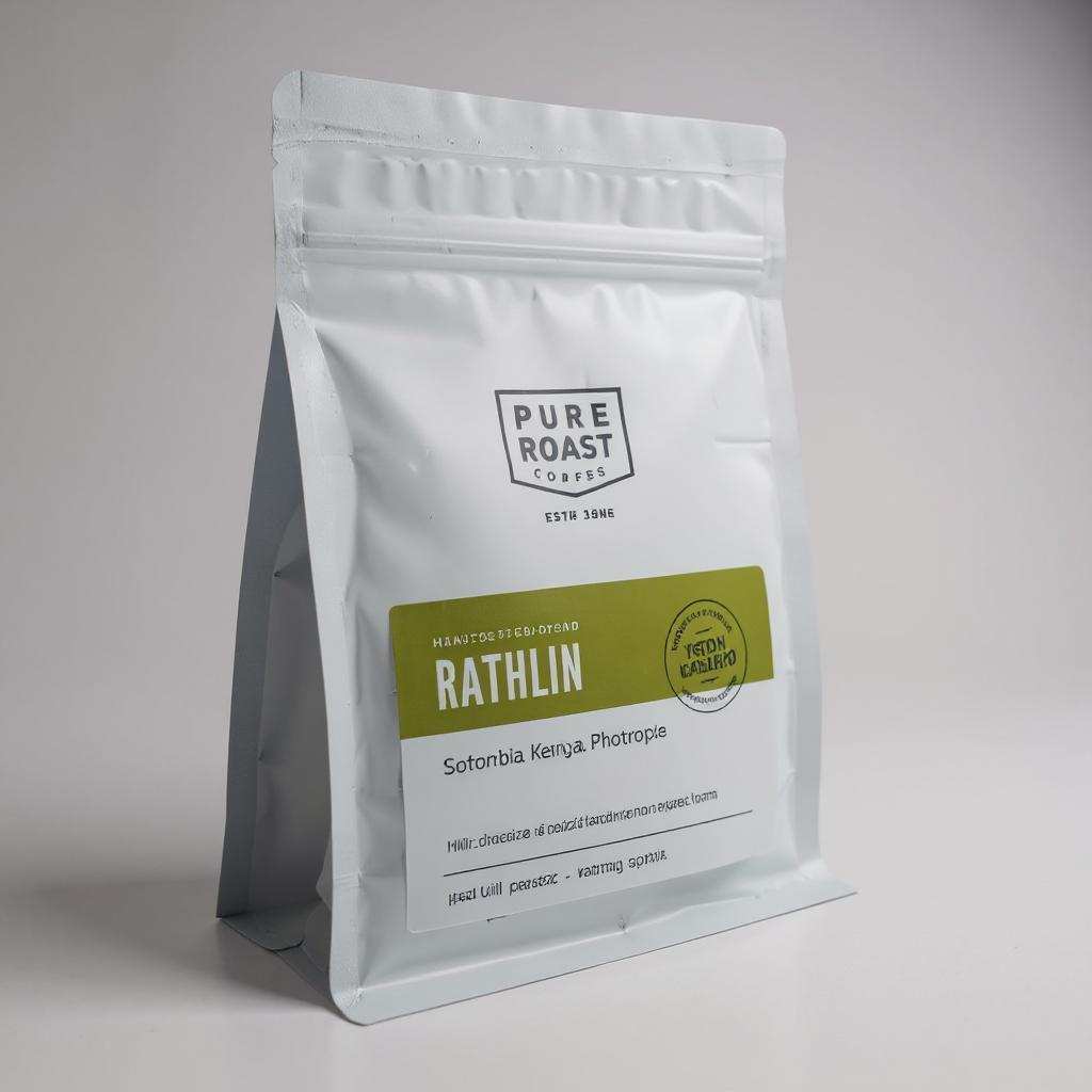 Pure Roast Coffee Rathlin Blend wholebean medium roast with notes of milk chocolate and hazelnuts in 250g bag