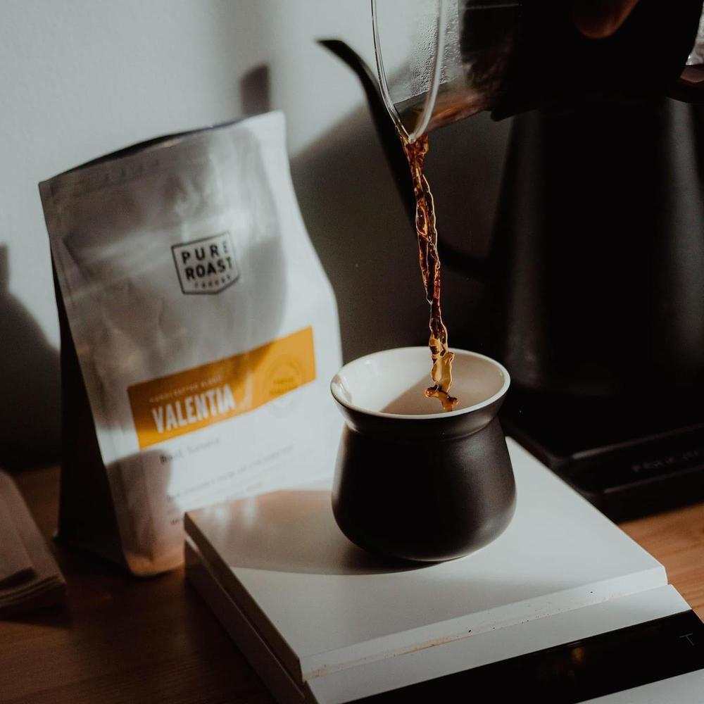 Pure Roast Coffee Valentia Blend French Press/cafetière-Pure Roast-Basalt and Oak
