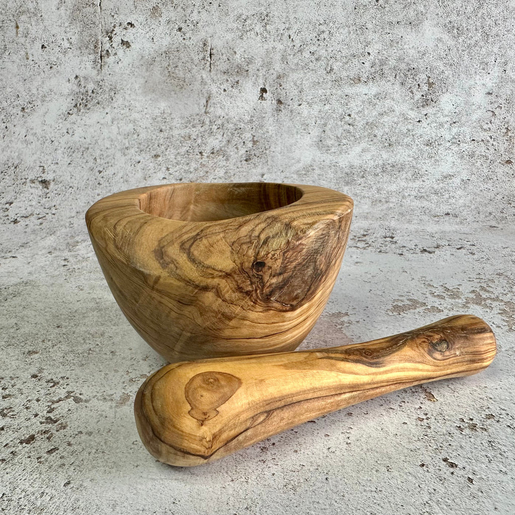 RJP Turning Olive Wood Mortar and Pestle Set-RJP Turning-Artisan Market Online