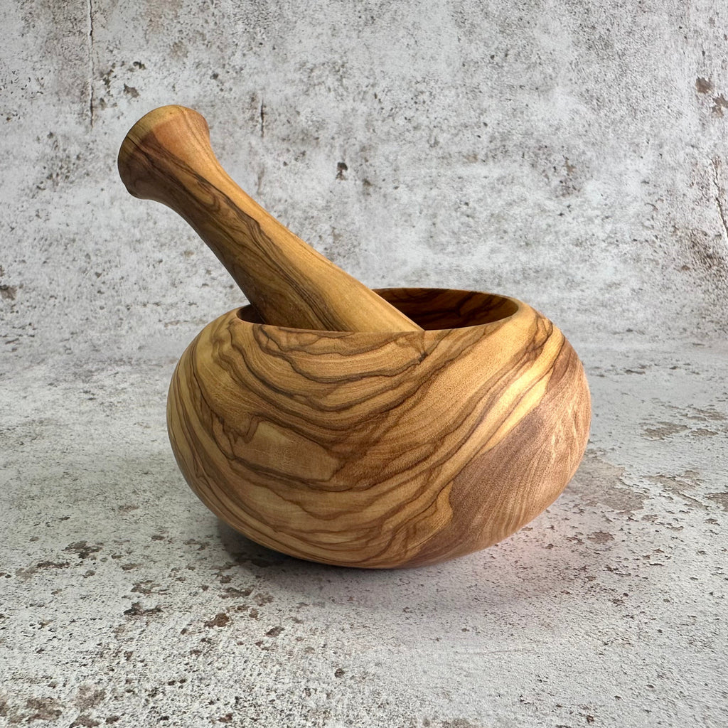 RJP Turning Olive Wood Mortar and Pestle Set-RJP Turning-Artisan Market Online