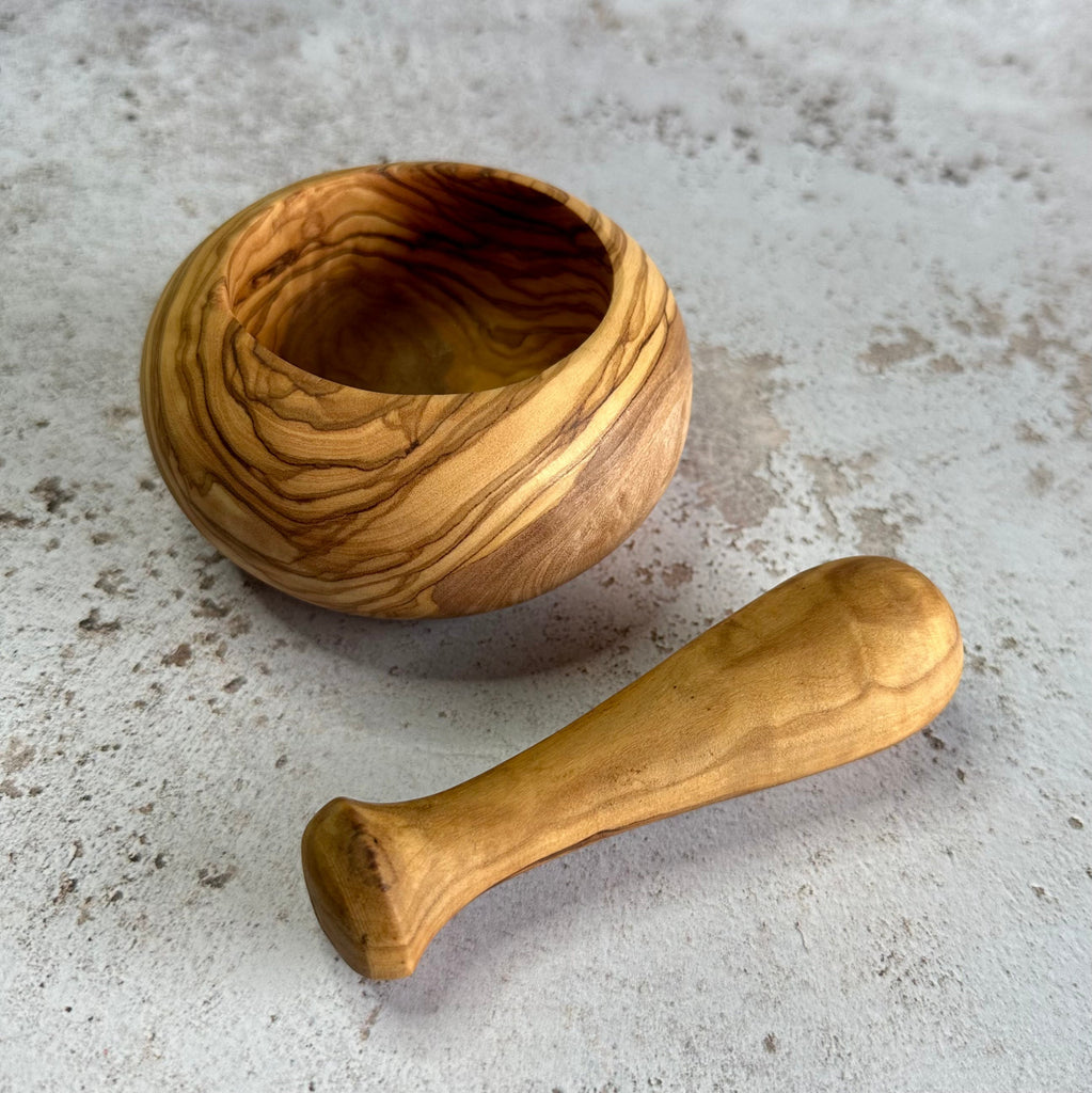 RJP Turning Olive Wood Mortar and Pestle Set-RJP Turning-Artisan Market Online