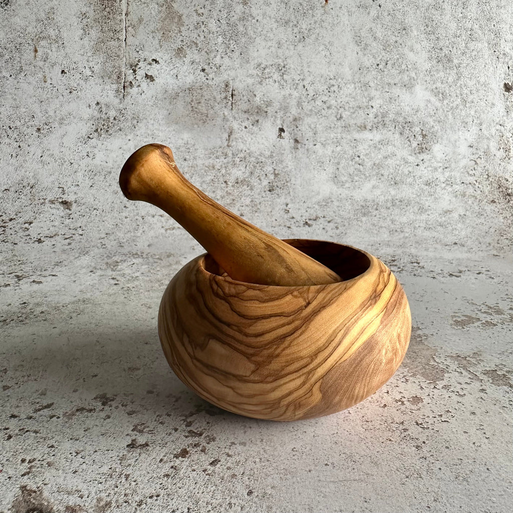 RJP Turning Olive Wood Mortar and Pestle Set-RJP Turning-Artisan Market Online