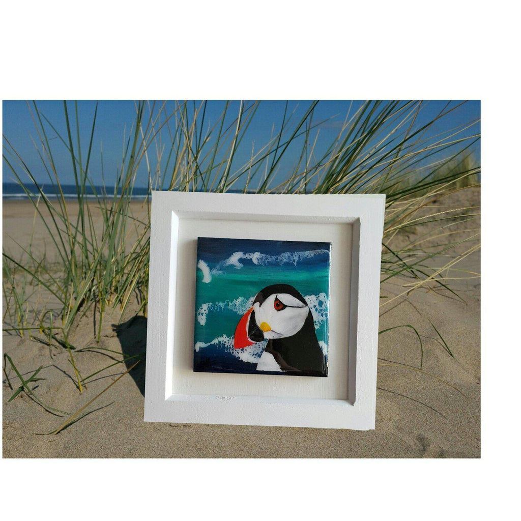 Resin Art Original - Puffin Head-Renu Design Studio-Artisan Market Online