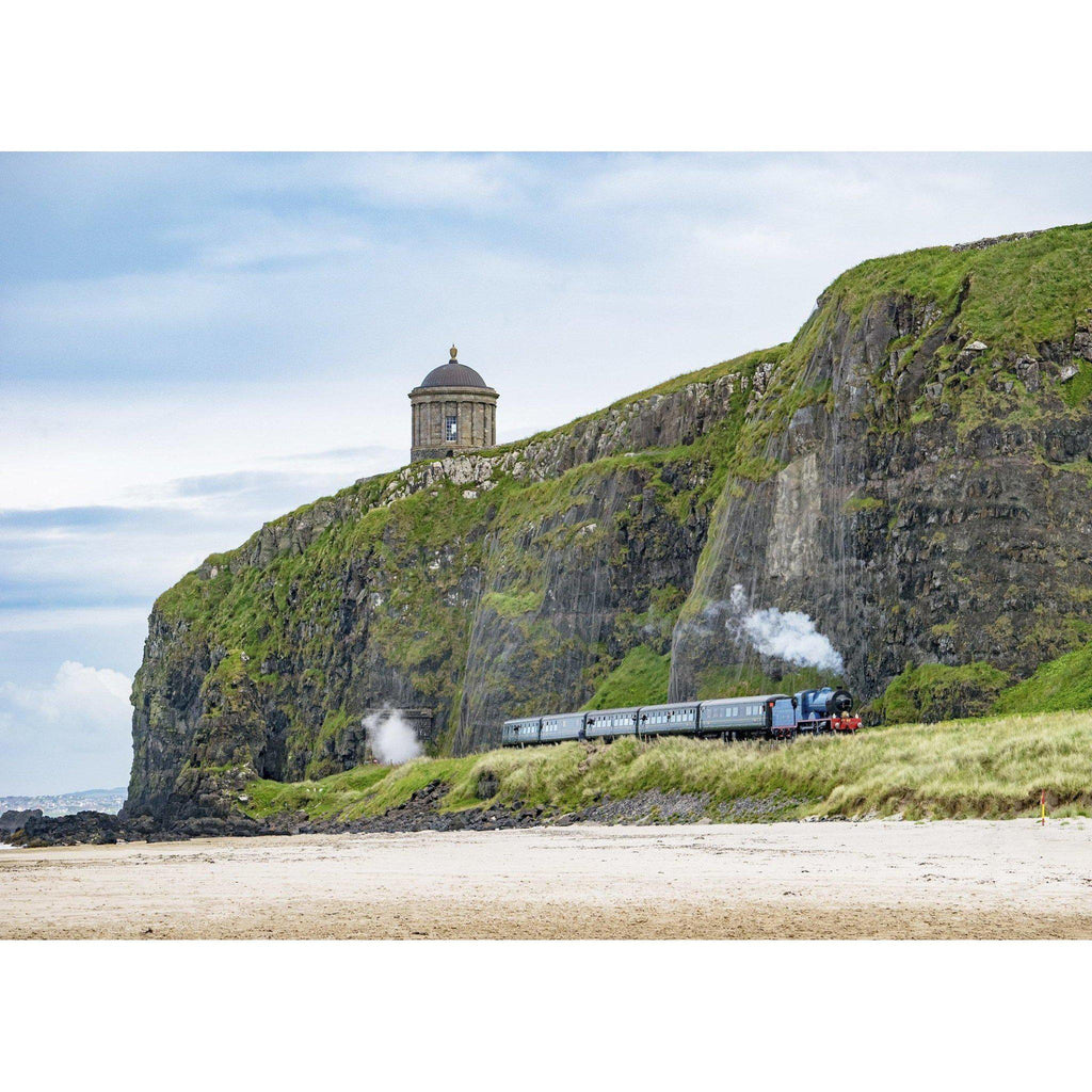 Steam Train Under Mussenden Print-Eoin Mc Connell Photography-Artisan Market Online