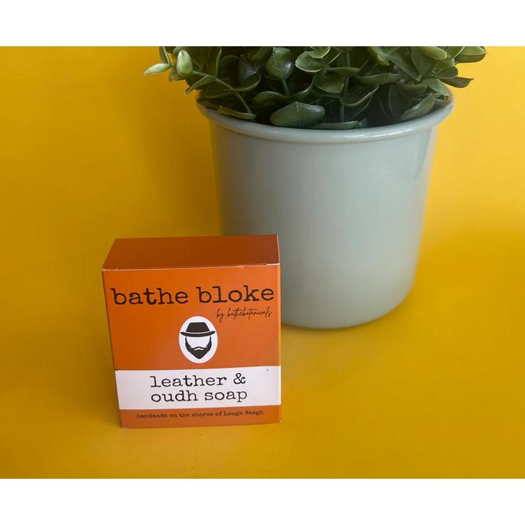 Bathe Botanicals Bloke Leather & Oudh Soap-Cosmetics-Bathe Botanicals-Basalt and Oak
