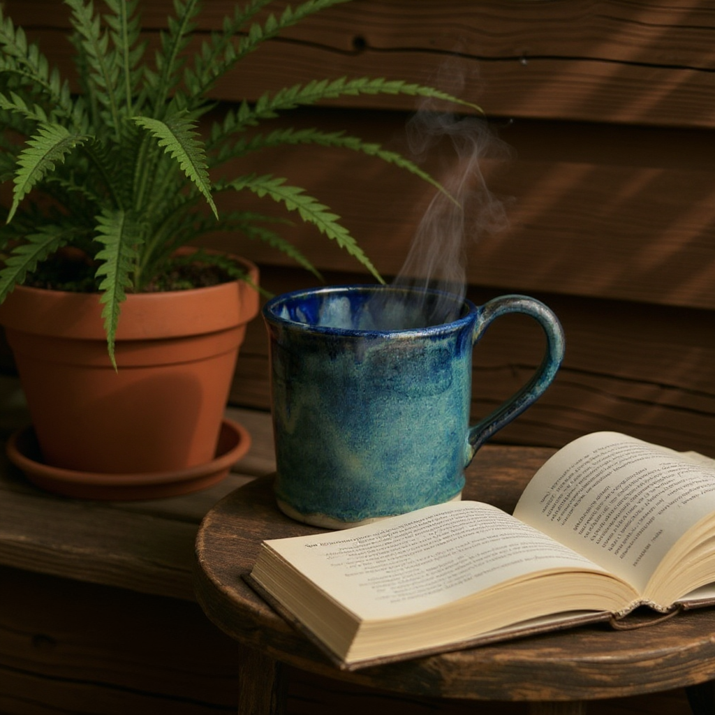 CH Pottery Mug - Aurora-Basalt and Oak