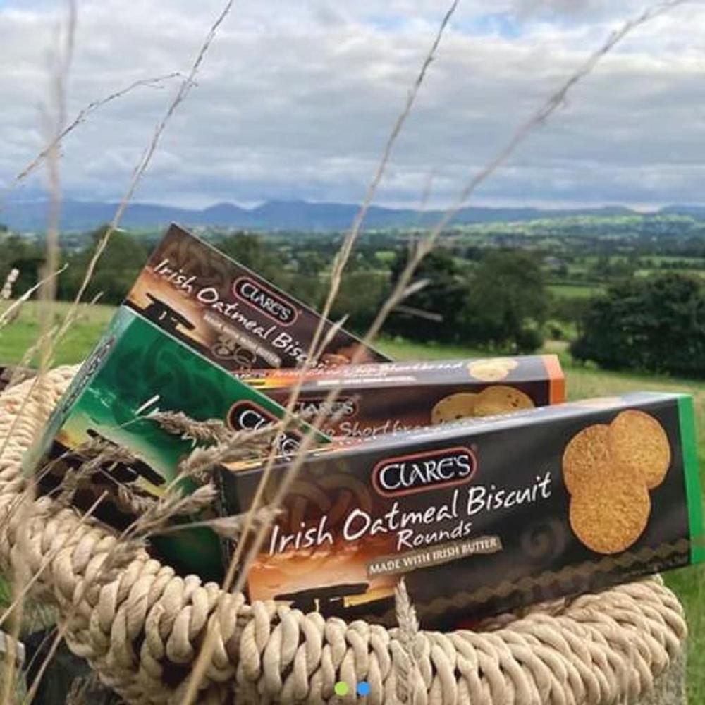 Clares Irish Oatmeal Biscuits Round Shaped-Grace's-Basalt and Oak