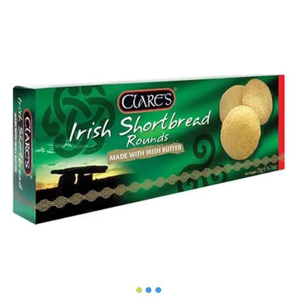 Clares Irish Shortbread Biscuits Round Shaped-Grace's-Basalt and Oak