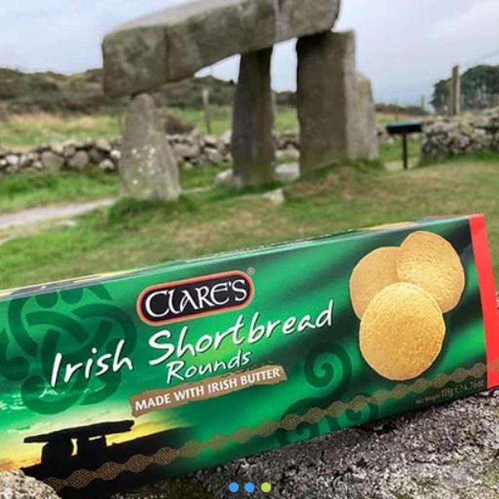 Clares Irish Shortbread Biscuits Round Shaped-Grace's-Basalt and Oak