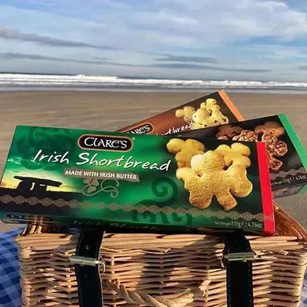 Clares Irish Shortbread Biscuits Shamrock Shaped-Grace's-Basalt and Oak