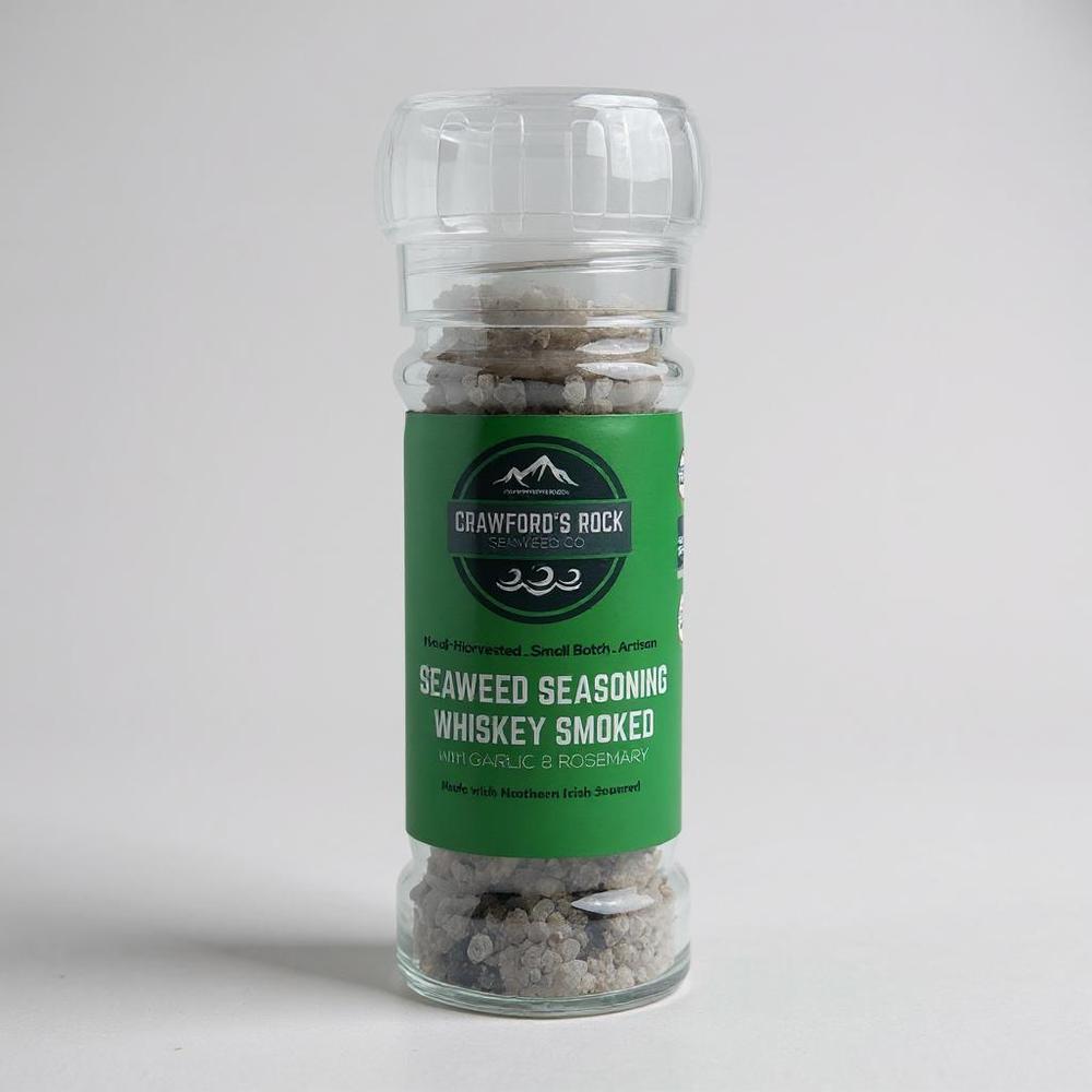 Crawford's Rock Seaweed Seasoning Whiskey Smoked with Garlic and Rosemary-Crawford's Rock Seaweed Co-Basalt and Oak