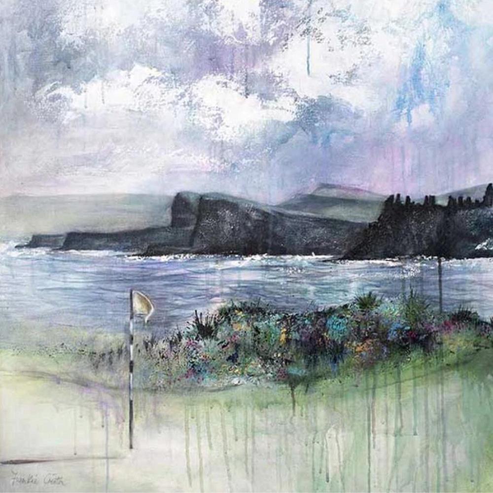 Frankie Creith DUNLUCE GOLF PORTRUSH Apron-Artist Frankie Creith-Basalt and Oak