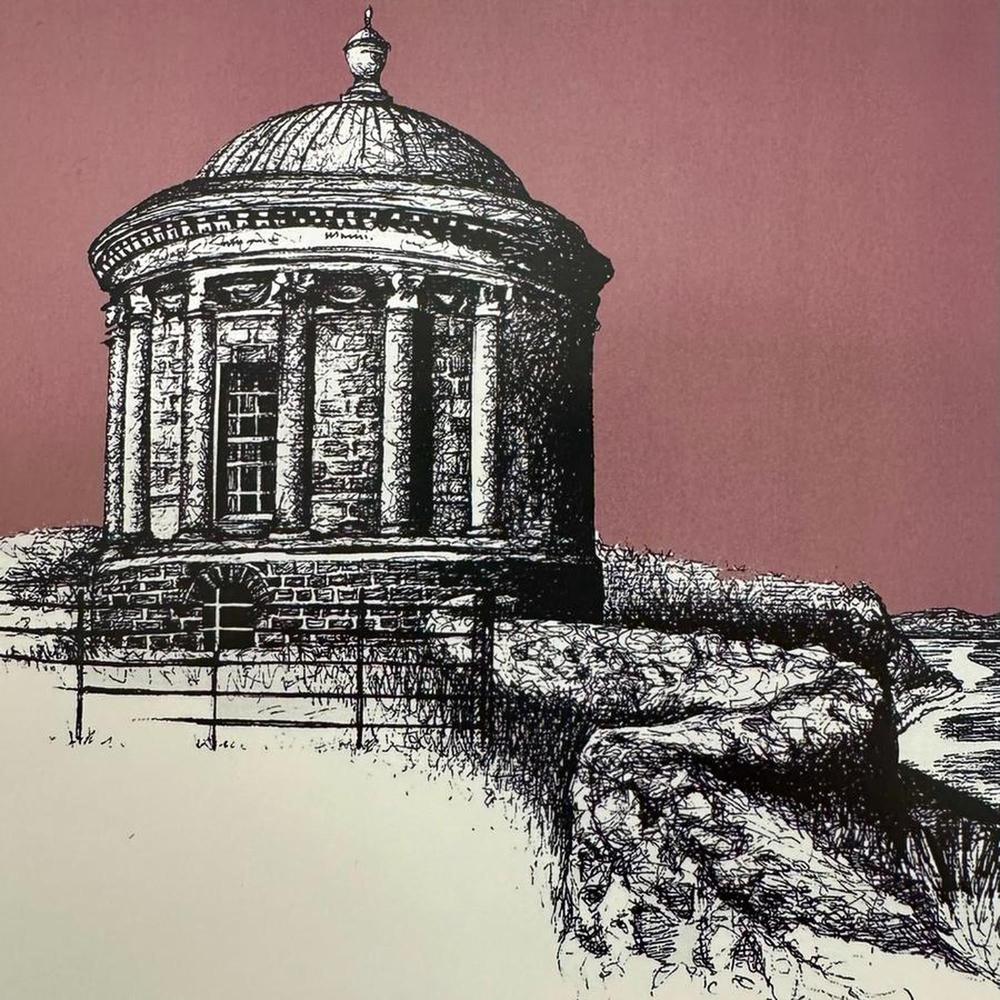 Frankie Creith MUSSENDEN TEMPLE Mini Box Framed Print-Artist Frankie Creith-Basalt and Oak